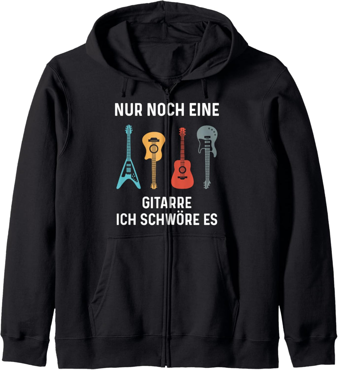 Gitarrist Nur Noch Eine Gitarre Lustiges Gitarren Spruch Kapuzenjacke