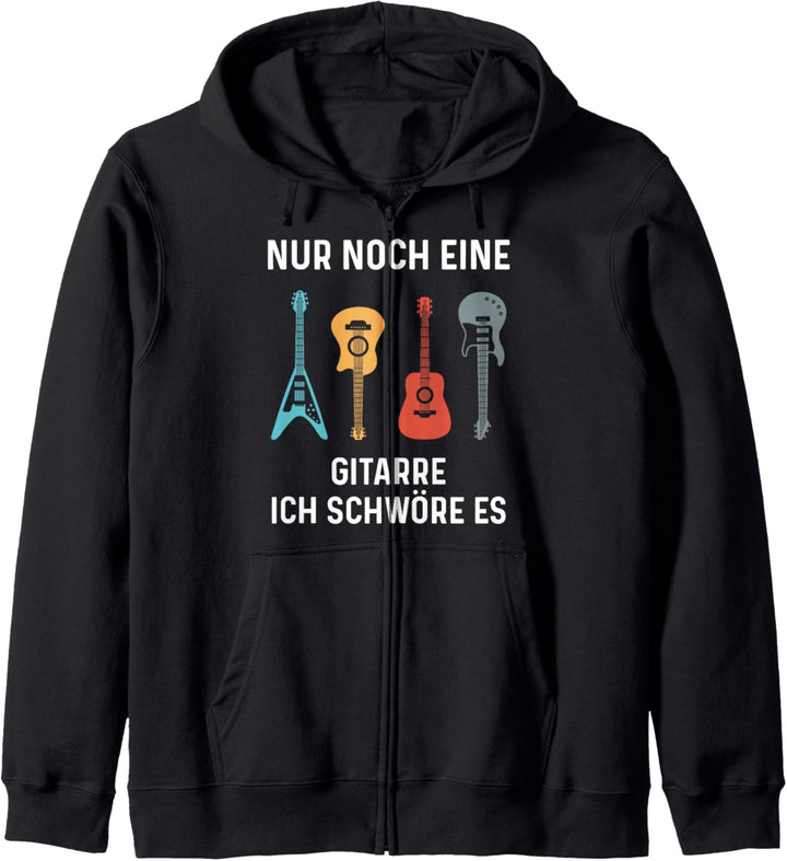 Gitarrist Nur Noch Eine Gitarre Lustiges Gitarren Spruch Kapuzenjacke