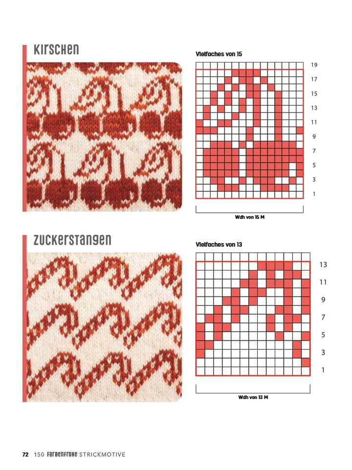150 farbenfrohe Strickmotive: Weitere moderne Ideen zum Mehrfarbigstricken, Taschenbuch