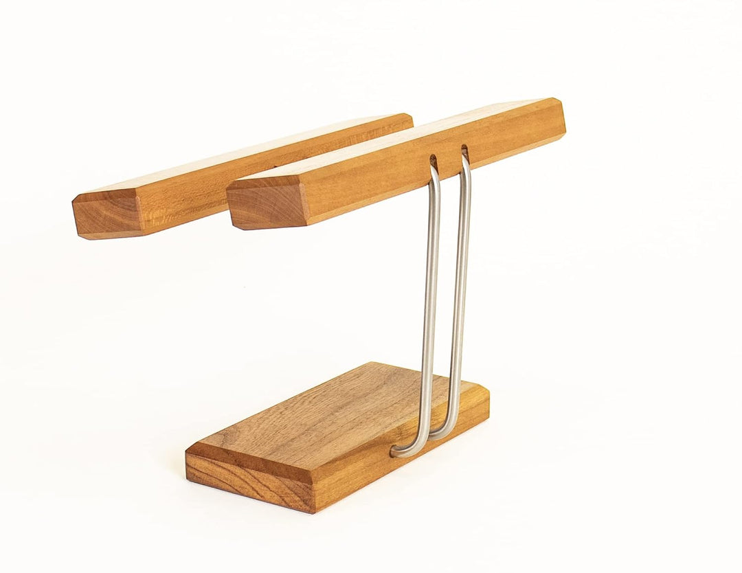 Uhrenhalter Uhrenständer Uhrhalter Ringablage Armbandhalter Kirschbaumholz Made in Germany (20cm Bre