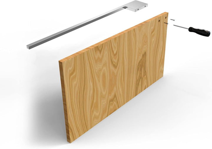 kalb | Handtuchhalter Slim für Waschtisch, Chrom, Aluminium, Länge: 400mm, Höhe: 8mm, Tiefe: 50mm