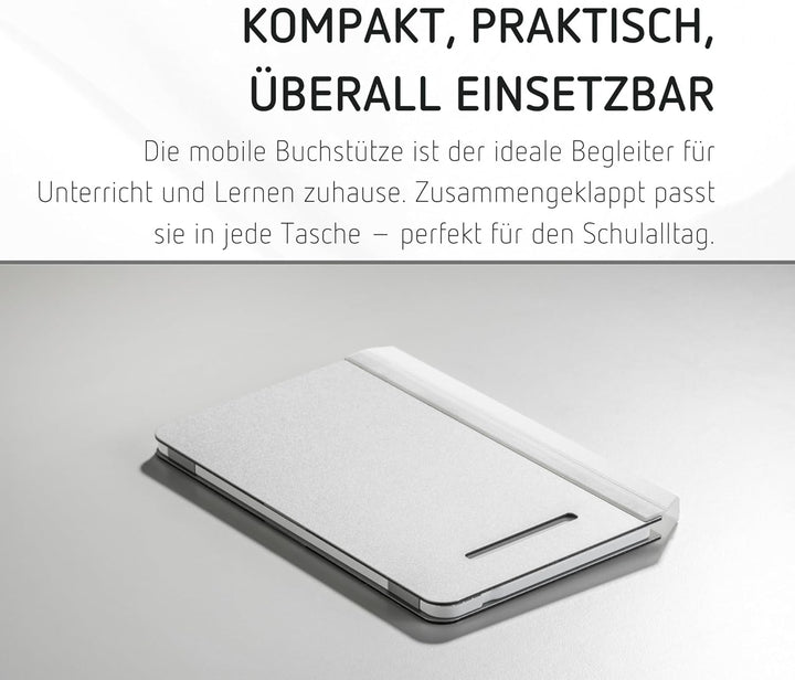 moll Design-Buchstütze, Kinderschreibtisch Zubehör, Faltbare und Zeitlose Buchstütze mit integrierte