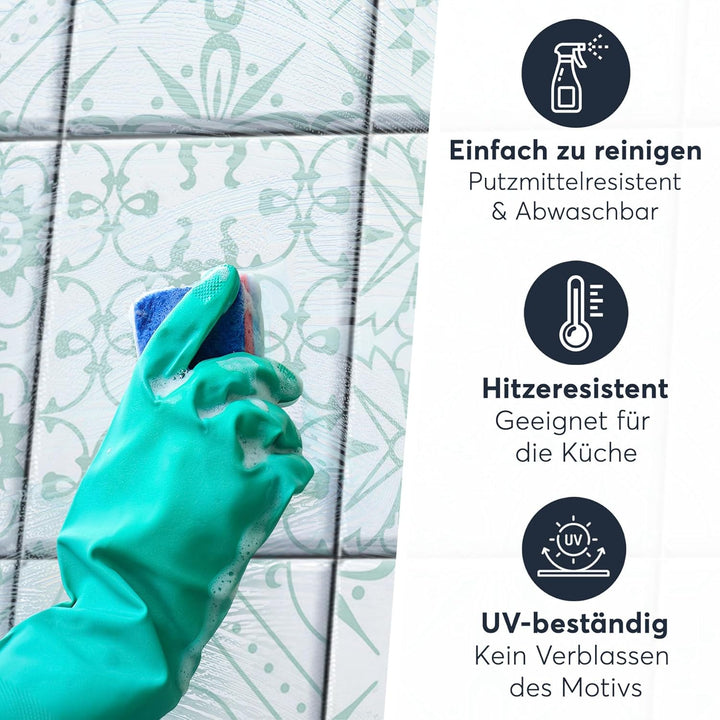 CREATISTO Mosaik Klebefliesen Stickerfliesen Fliesenfolie - Hochwertige Sticker Aufkleber für Wandfl