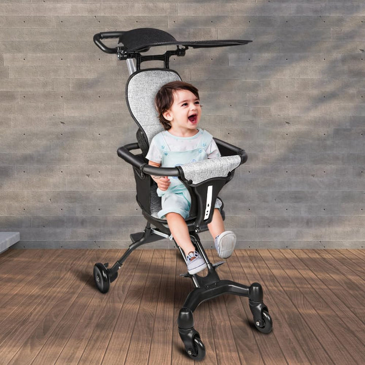 Kinderwagen, 0 – 4 Jahre, 0 – 25 kg, Kinderwagen, leicht und kompakt, verlängerte Position, automati