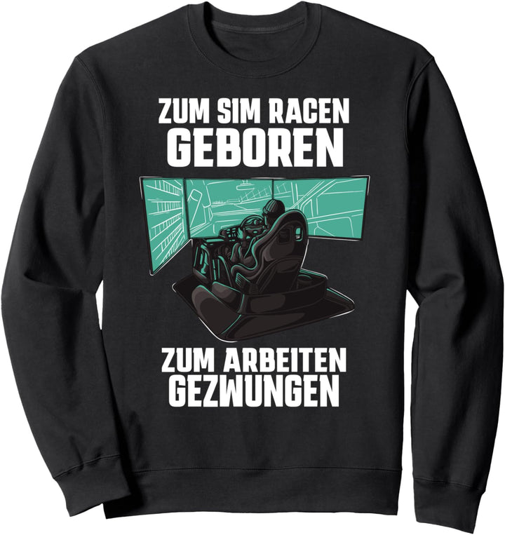 Rennspiel Gamer Zocken PC-Spieler Gaming Rennspiel Sim Racer Sweatshirt