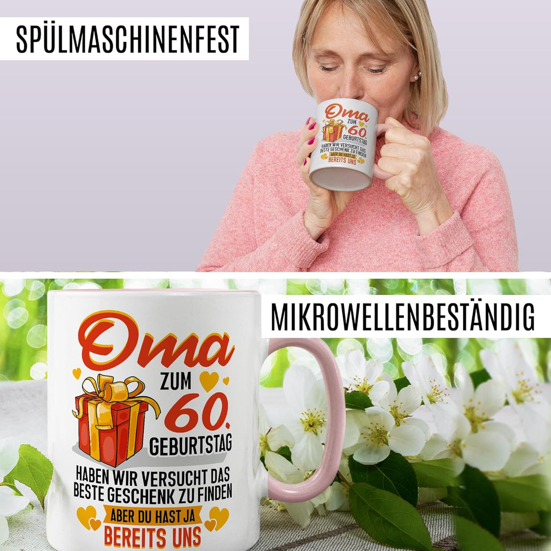 Tasse Grossmutter Geschenk Oma zum 60. Geburtstag haben wir versucht das beste Geschenk zu finden, a