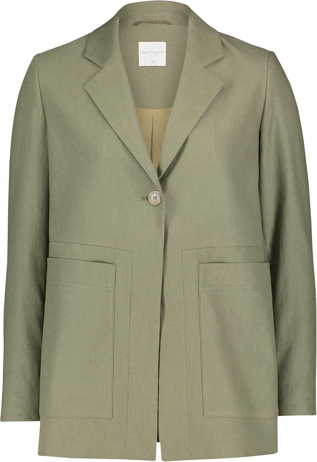 Betty & Co Damen Blazer 44 Pale Khaki, 44 Pale Khaki