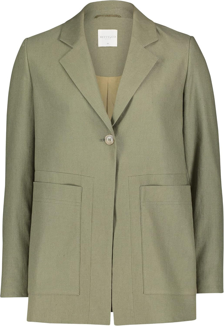 Betty & Co Damen Blazer 44 Pale Khaki, 44 Pale Khaki