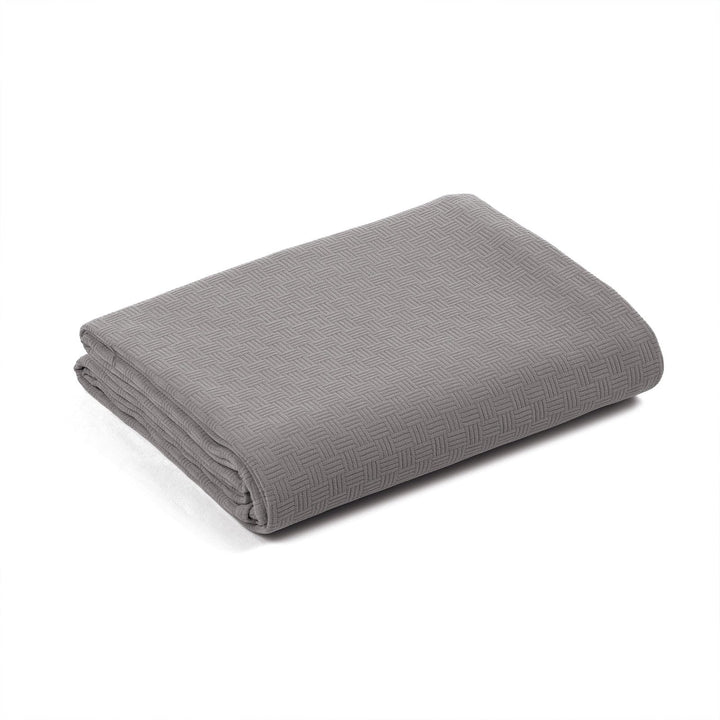 Caleffi Rodeo Tagesdecke für den Sommer, Baumwolle, Panama, Anthrazit, Einzelbett, 81286 Einzelbett