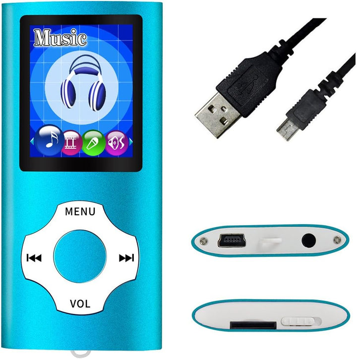 Mymahdi MP3 / MP4 beweglicher Spieler, hellblau mit 1.8 Zoll LCD-Schirm und Memory Einbauschlitz, ma