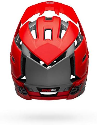 BELL Herren Super Air R MIPS Fahrradhelm MTB, Matte/Gloss red/Gray, M | 55-59cm