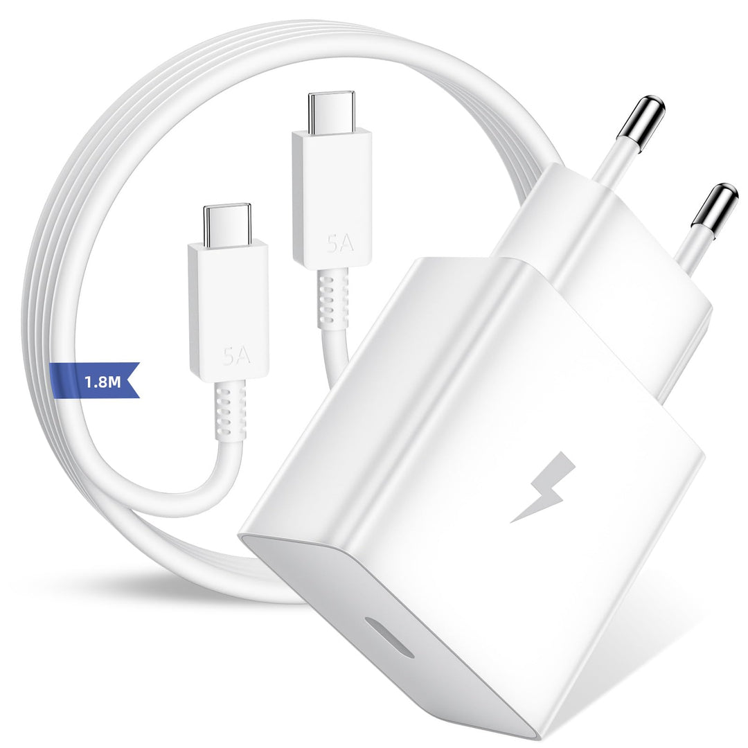 60W USB C Ladegerät Schnellladegerät für Samsung Galaxy S26 Ultra S25 S24 S23 Seriemit USB C Kabel 1