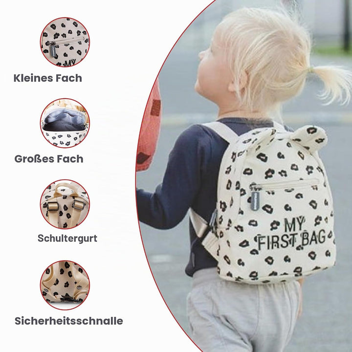 Childhome, Rucksack für Kinder, Baby, Schule, Kindergarten, Krippe, zwei Fächer, geeignet für Lunchb