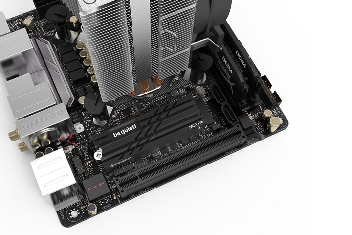 be quiet! MC1 Pro M.2 SSD Kühler Kühlkörper mit integrierter Heatpipe für Ein- und Doppelseitige 228