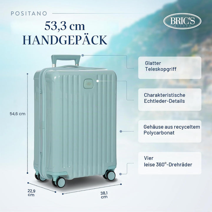 BRIC'S Positano Trolley 55 cm Light Blue 21 Inch Light Blue, 21 Inch Light Blue