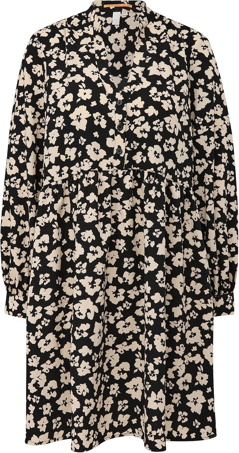 s.Oliver Damen Kleid, 99a0 Schwarz