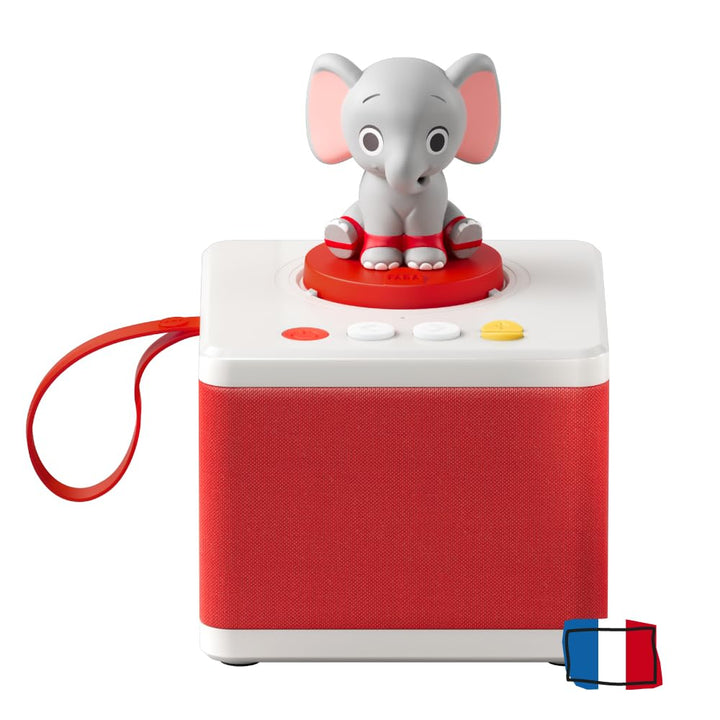 FABA-Geschichtenerzähler – Audio-Box mit Klangfigur „Ele, der Elefant“ – Lernspielzeug, Französische