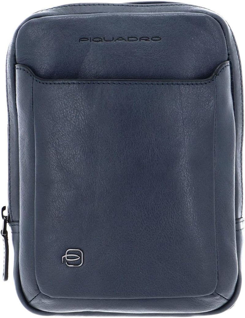 Piquadro Black Square - Schultertasche 23 cm blue