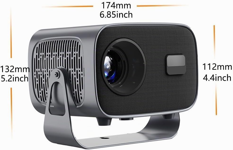 Smarter Projektor, Android 11-System, 1080P mit 4K-Unterstützung, Keystone-Korrektur, WiFi 6 &amp; Bluet