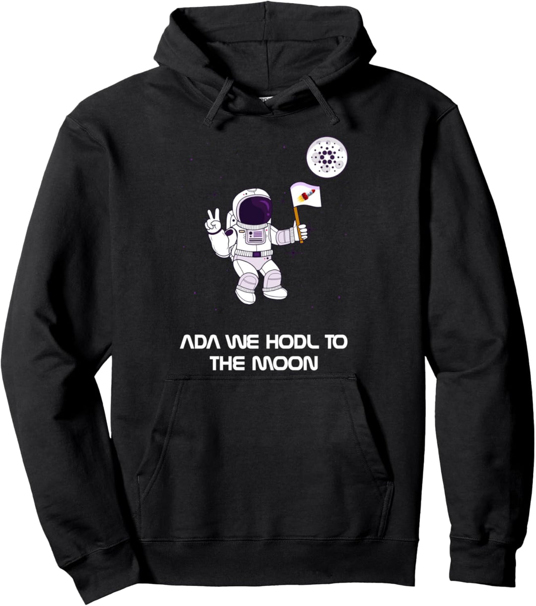 Cardano To The Moon - Cardano Zum Mond Pullover Hoodie