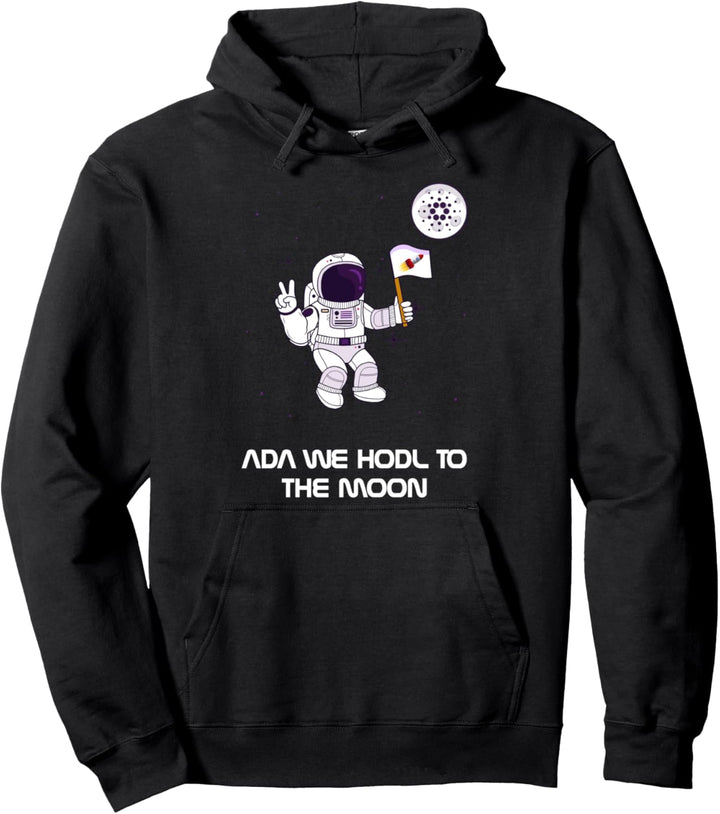 Cardano To The Moon - Cardano Zum Mond Pullover Hoodie
