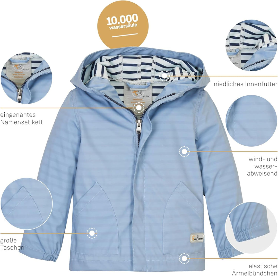 first instinct by killtec Unisex Fis 23 Mns Sftshll Jckt Softshell Jacke mit Kapuze 110-116 hell den