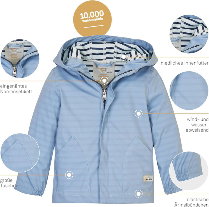 first instinct by killtec Unisex Fis 23 Mns Sftshll Jckt Softshell Jacke mit Kapuze 110-116 hell den