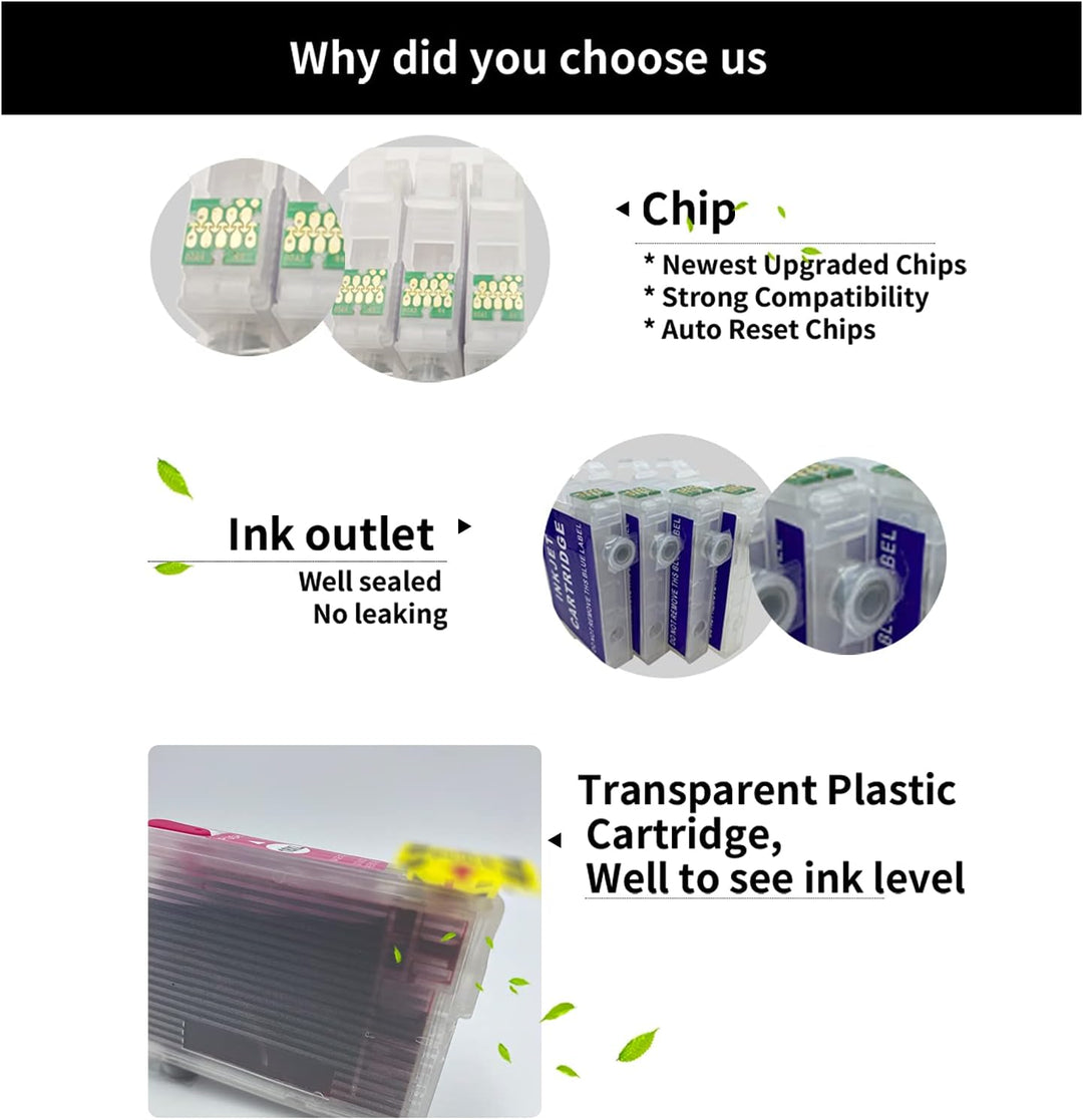 COCADEEX 604XL Ink Refill Kit Compatible with XP-2200 XP-2205 XP-3200 XP-3205 XP-4200 XP-4205 WF-293