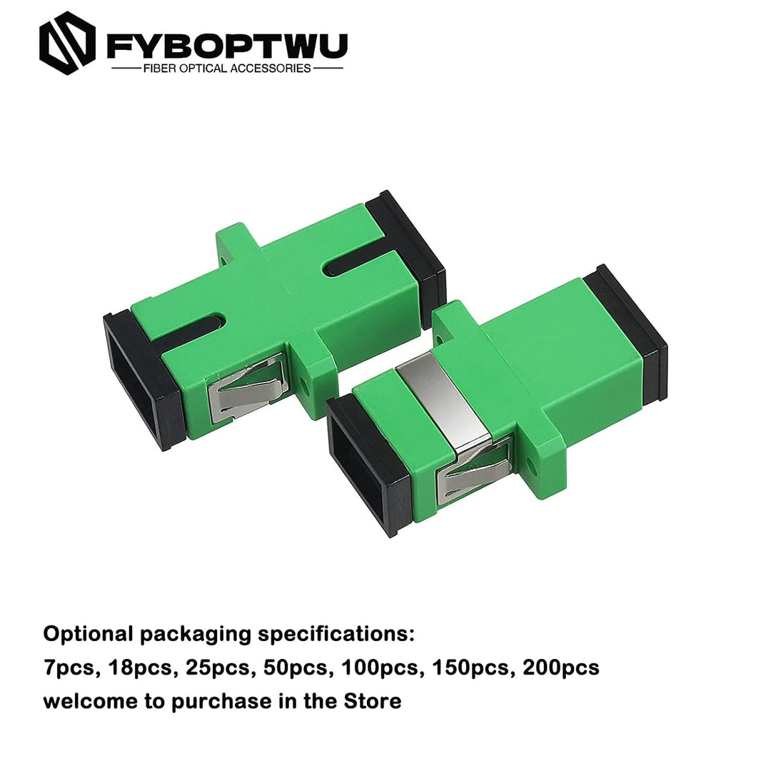 25 Stück SC Faser-Optik-Koppler SC Singlemode (SM) Simplex Faser-Optik-Adapter SC-Weiblich zu SC-Wei