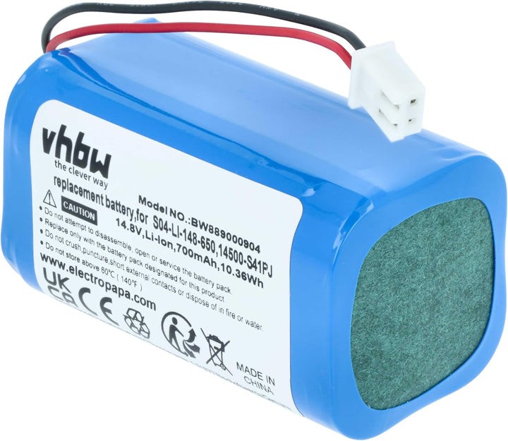 vhbw Akku kompatibel mit Ecovacs Winbot W836, W950, W920, W880, W830, W835, W850, W930, 880 Home Cle