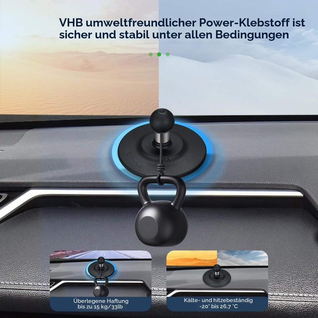 FANAUE Kugelkopf Magnetständer Halterung Kompatibel mit Garmin GPS Mount Und Doppelsockelarm, Kugelk