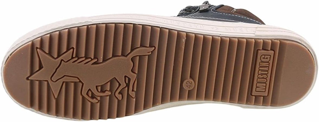 MUSTANG Herren Stiefel Schnürboots 44 EU Blau, 44 EU Blau