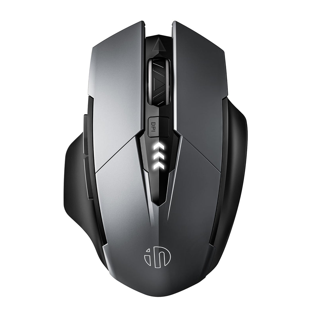 inphic Bluetooth Maus, Wiederaufladbare Tri-Mode 5.0/4.0 + 2.4G Wireless, 800-1600DPI Tragbar für La