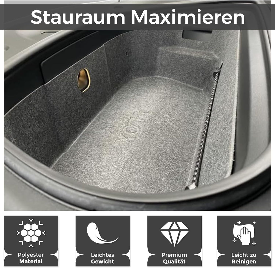 VLOX Tesla Model Y Organizer Aufbewahrungsbox Kofferraum Zubehör Frunk, Frunk