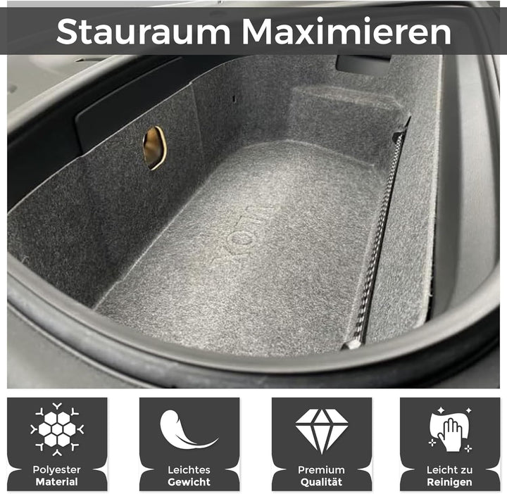 VLOX Tesla Model Y Juniper Frunk Organizer Aufbewahrungsbox – Passgenau für Modell Y 2025, 117L Kapa