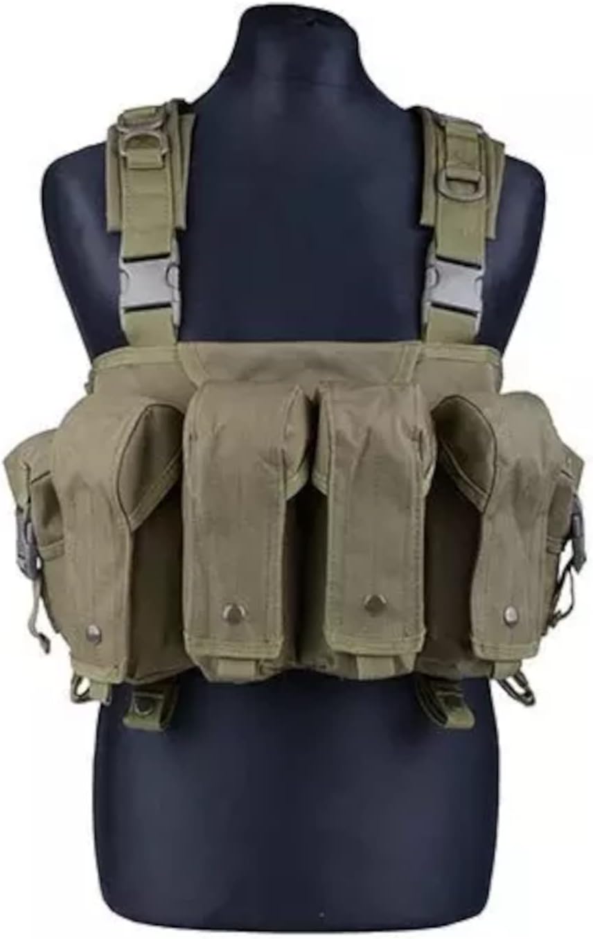 Gunfire Tactical Commando Chest Tactical Vest Universelle Grösse Olive, Universelle Grösse Olive