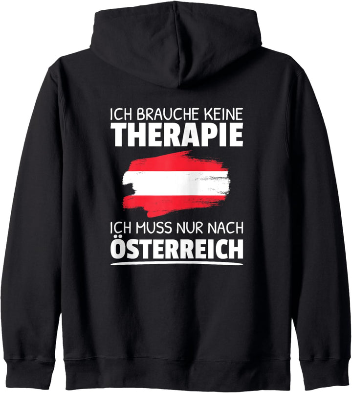 Ich Brauche Keine Therapie Ich Muss Nur Nach Österreich Kapuzenjacke