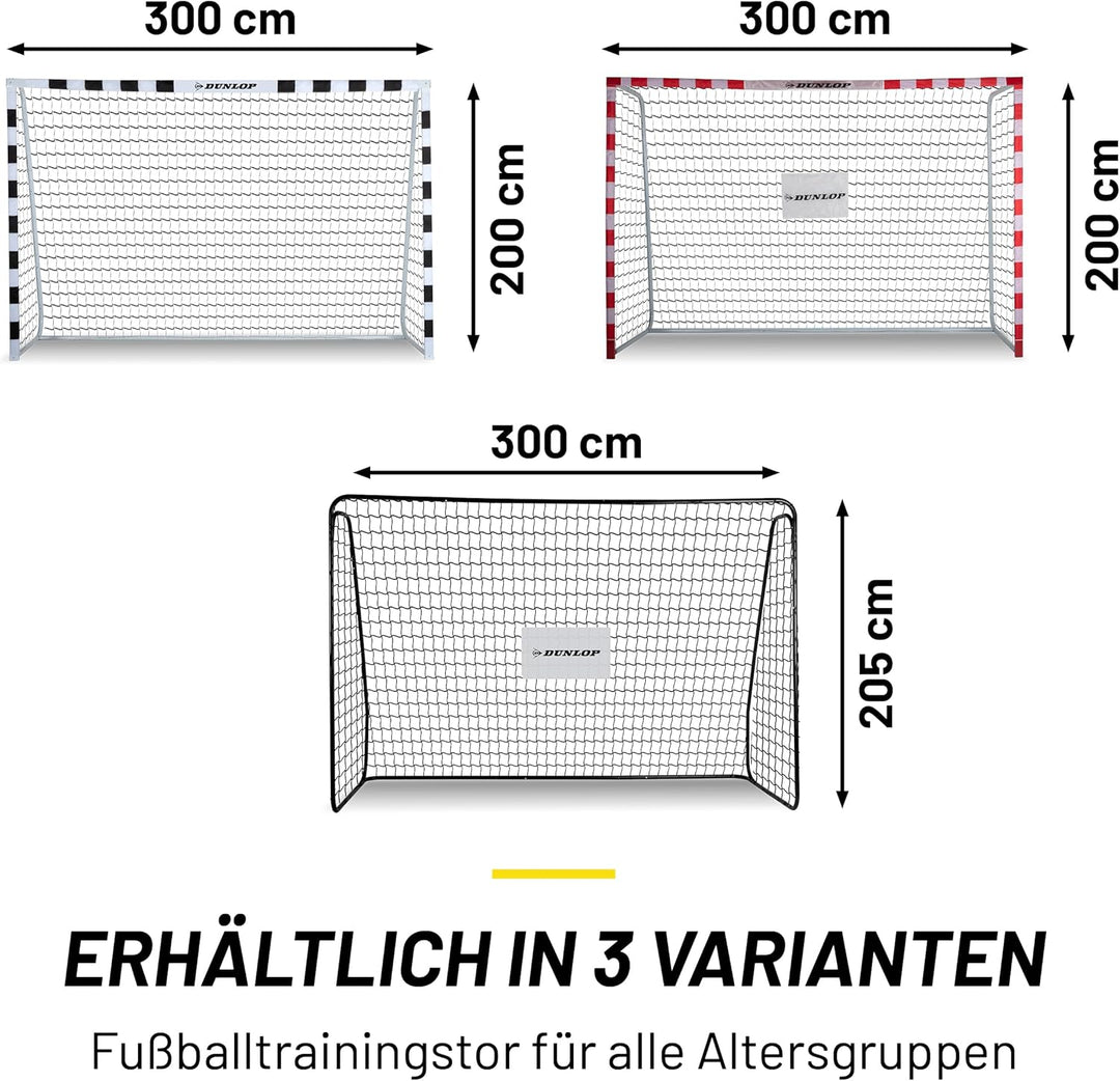Dunlop Fussballtor - Fussballtor Gross - Fussball Tor - Fussballtore für Garten Kinder und Erwachsen