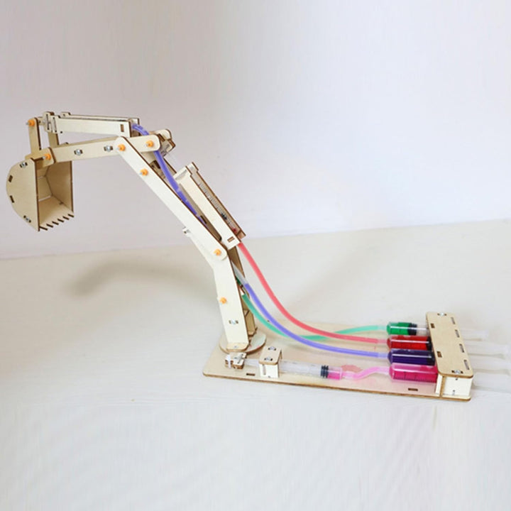 Hydraulikbagger Modell, STEM Spielzeug für, Wissenschaftliches Experiment aus Holz, Lernspielzeug, K