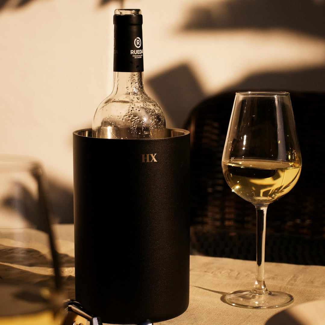 Chill Out Weinkühler - Flaschenkühler - Champagner Kühler - Eiskübel - Eisbehälter für Eiswürfel - W