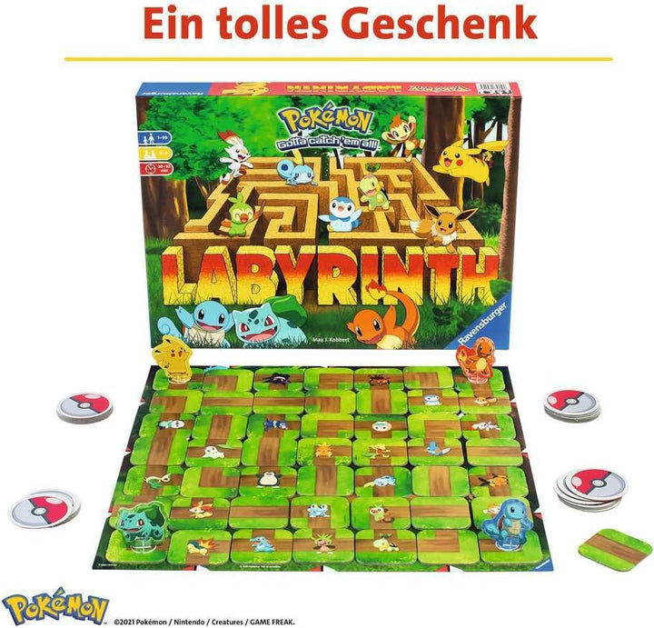 Ravensburger 26949 - Pokémon Labyrinth - Familienspiel für 2-4 Spieler ab 7 Jahren, Pok&amp;