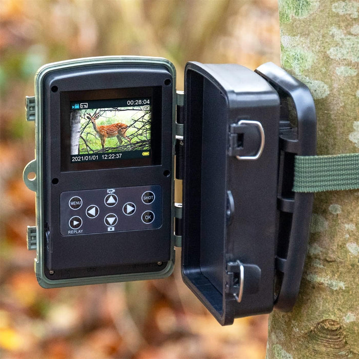 VC24 Basic Wildkamera Fotofalle Digital Full HD bis zu 24MP mit Bewegungsmelder Nachtsicht Schutzart