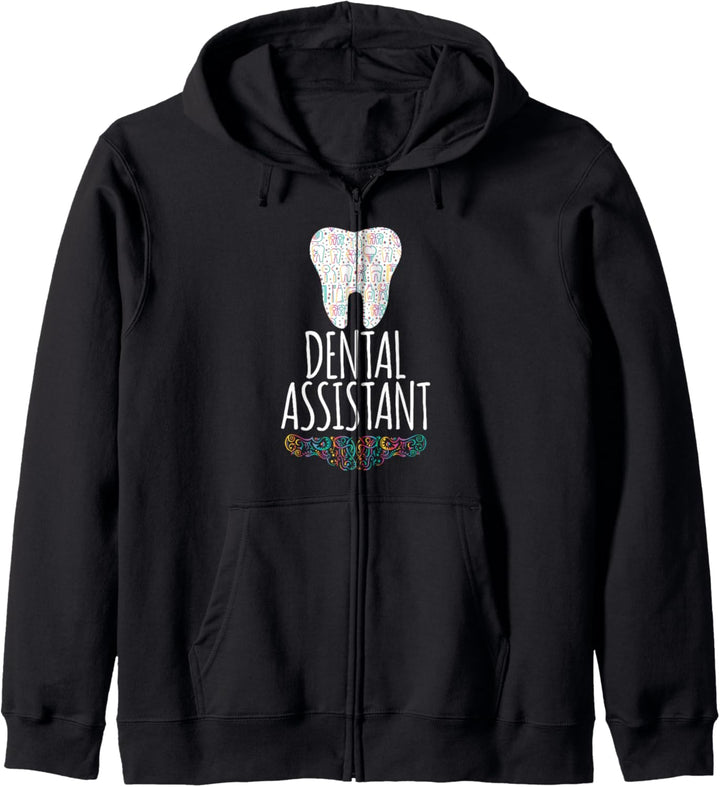 Farum lächelt jemand. Zahnarzthelfer Geschenk Kapuzenjacke