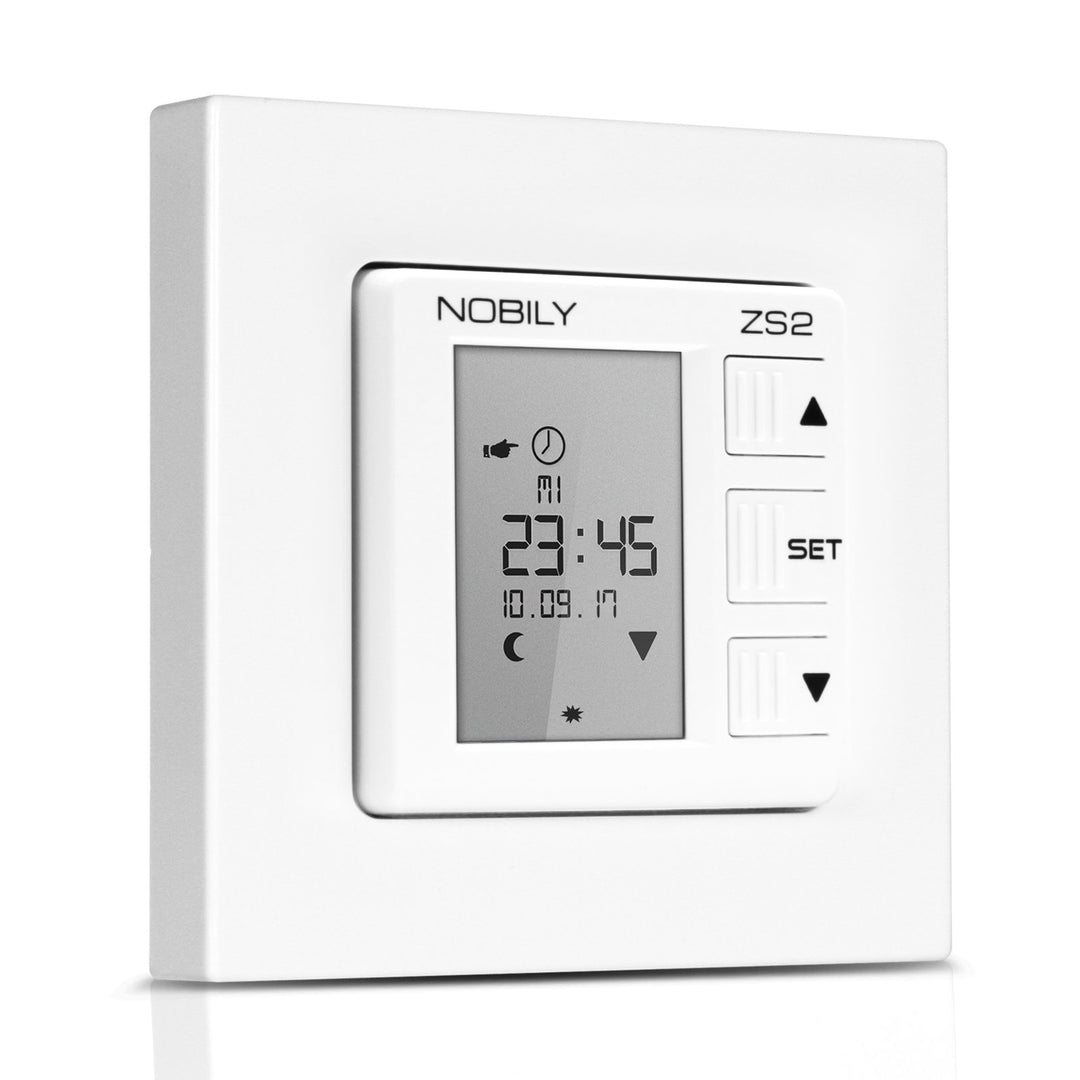 NOBILY *** Rolladen Zeitschaltuhr ZS2 mit Astro-Funktion Werksausführung Rolladenzeitschaltuhr Timer