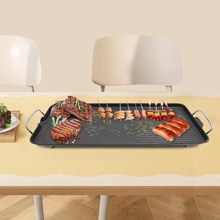 Elektrische Tischgrills, Elektro Tischgrill Mit Antihaftbeschichtung, Teppanyaki Grillplatte Für Bis