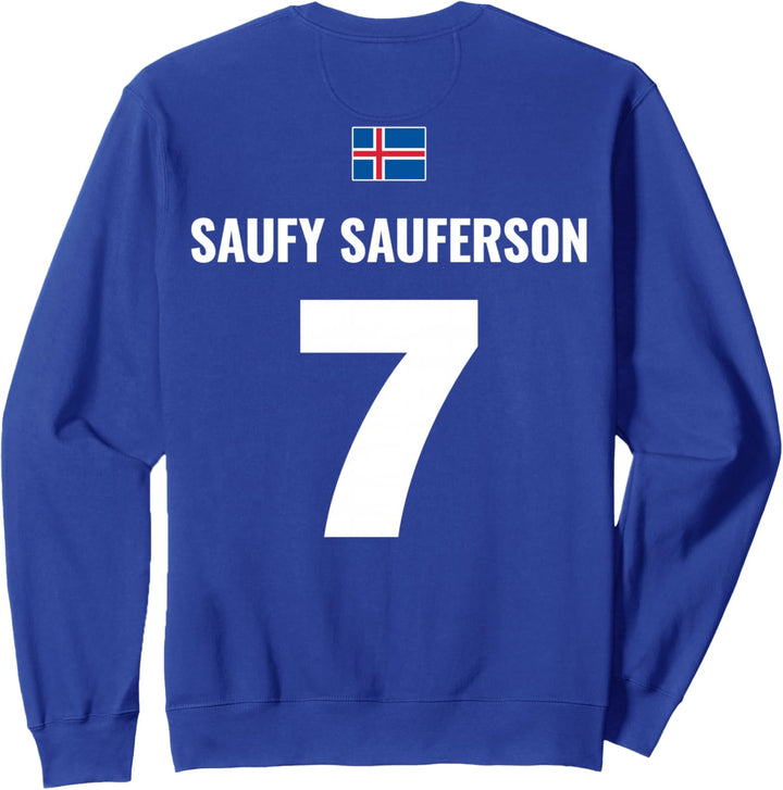 Lustiges Fussball Team Sauf Trikot Isländische Namen Sweatshirt