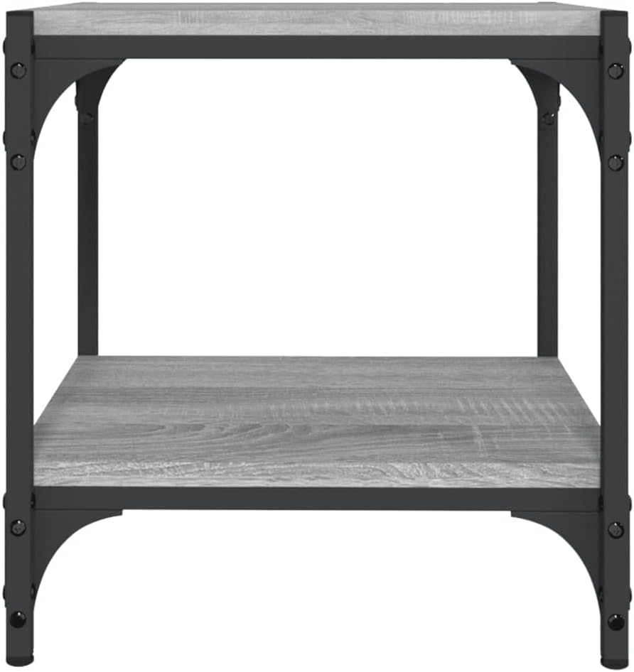 TV-Schrank Grau Sonoma 40x33x41 cm Holzwerkstoff und Stahl TV Board Fernsehschrank Fernsehtisch TV L