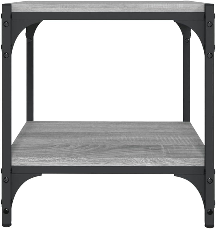 TV-Schrank Grau Sonoma 40x33x41 cm Holzwerkstoff und Stahl TV Board Fernsehschrank Fernsehtisch TV L