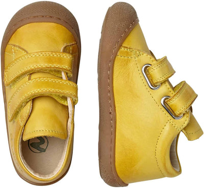 NATURINO Cocoon VL-Lauflernschuhe aus Leder 17 EU Gelb, 17 EU Gelb