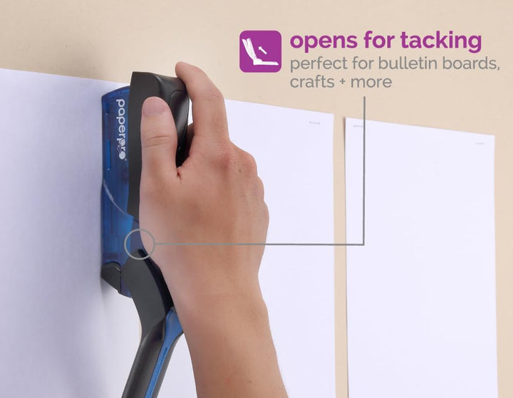 Paper Pro Compact Classic No Effort, One Finger, 80% Easier Heftgerät – ideal für Karpaltunnel und A